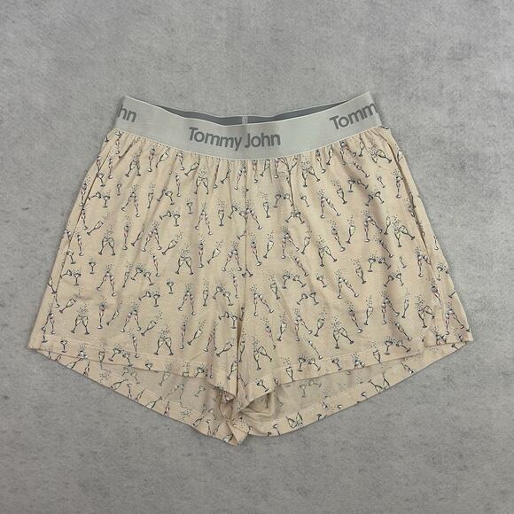 Tommy John Second Skin Womens Pajama Sleep Shorts Size Small Pink Cheers NEW - Picture 4 of 7